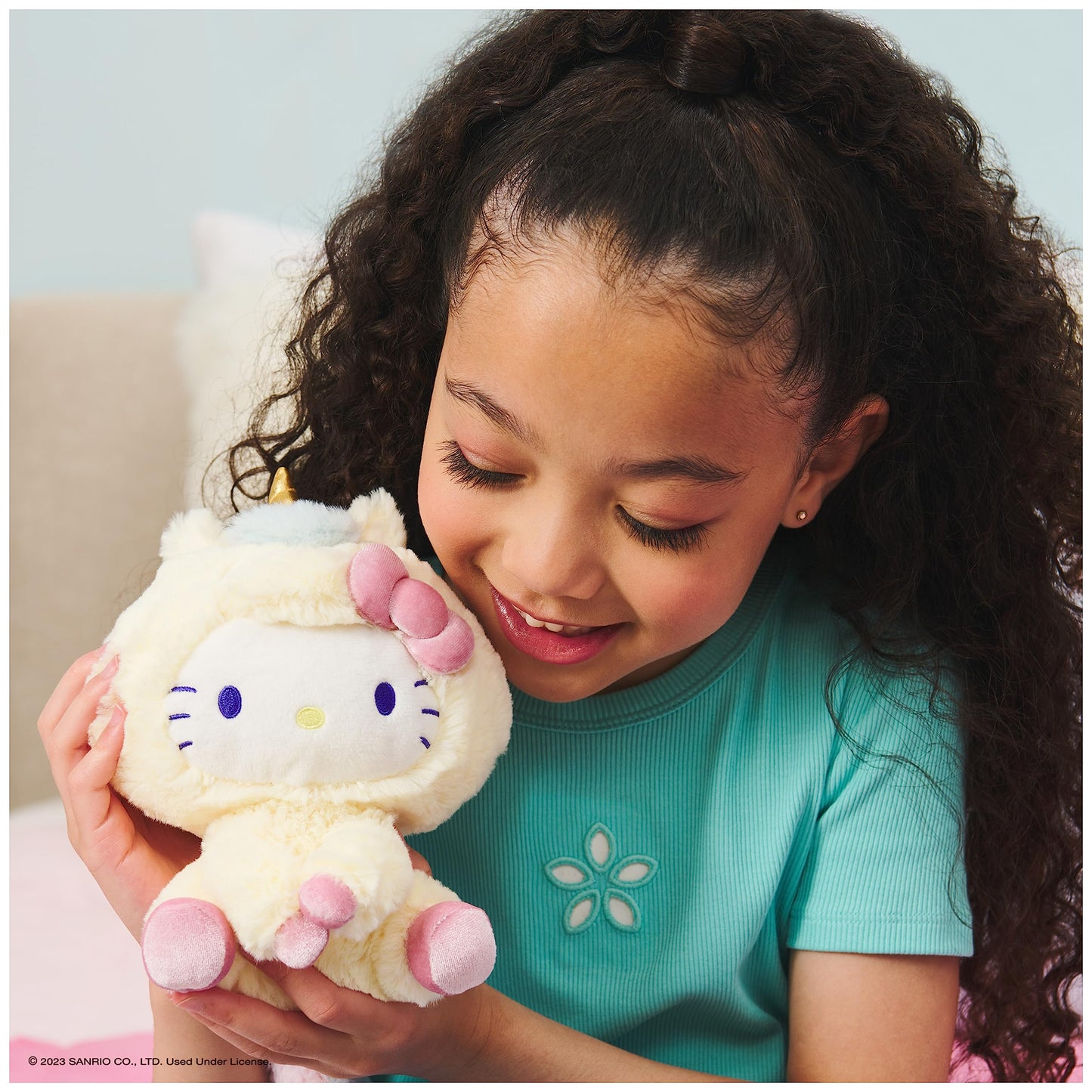 GUND Sanrio Hello Kitty Unicorn Plush Toy, Premium Stuffed Animal for Ages 1 and Up, Yellow, 6” GUND