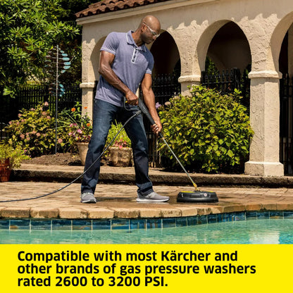 Karcher Universal 15" Pressure Washer Surface Cleaner Attachment, Power Washer Accessory - 1/4" Quick-Connect, 3200 PSI KÄRCHER