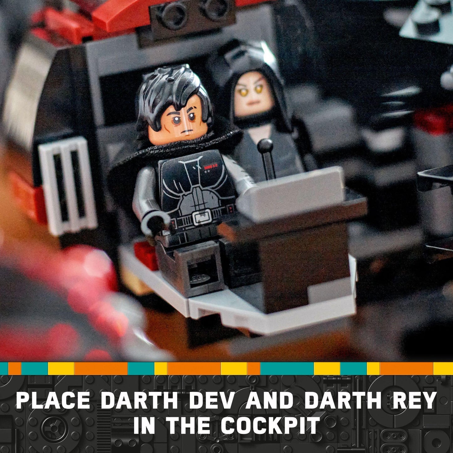 LEGO Star Wars The Dark Falcon Buildable Starship, Star Wars Toy Vehicle Set for Boys and Girls, Collectible Millenium Falcon Toy with 6 Star Wars Minifigures, Birthday Gift for Kids or Any Fan, 75389 LEGO