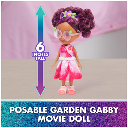 Gabby's Dollhouse: The Movie, Gabby's Garden Friends Pack with 6-Inch Gabby Doll, 4 Toy Figures & Accessories, Kids Toys for Girls & Boys Ages 3 and Up