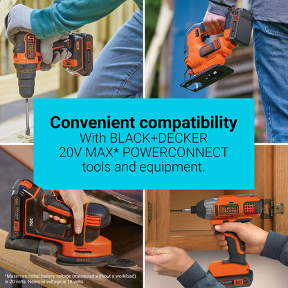 BLACK+DECKER 20V MAX Lithium Battery 2.0 Amp Hour (LBXR2020-OPE) BLACK+DECKER