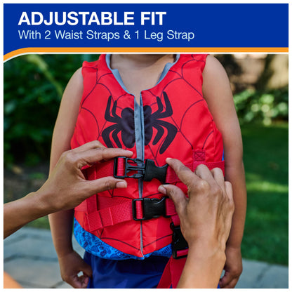 SwimWays Marvel Swim Trainer Life Jacket, US Coast Guard Approved Swim Vest, Pool Floats & Life Jackets for Kids 33-55 lbs, Spider-Man 🍁 All In One Marketplace Canada