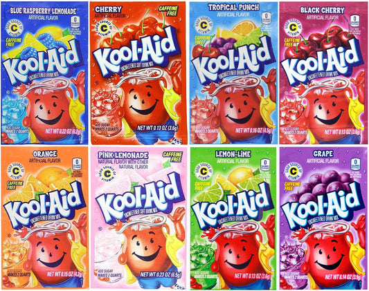 Kool-Aid Drink Mix Variety Pack - 8 Flavors, 48 Packets