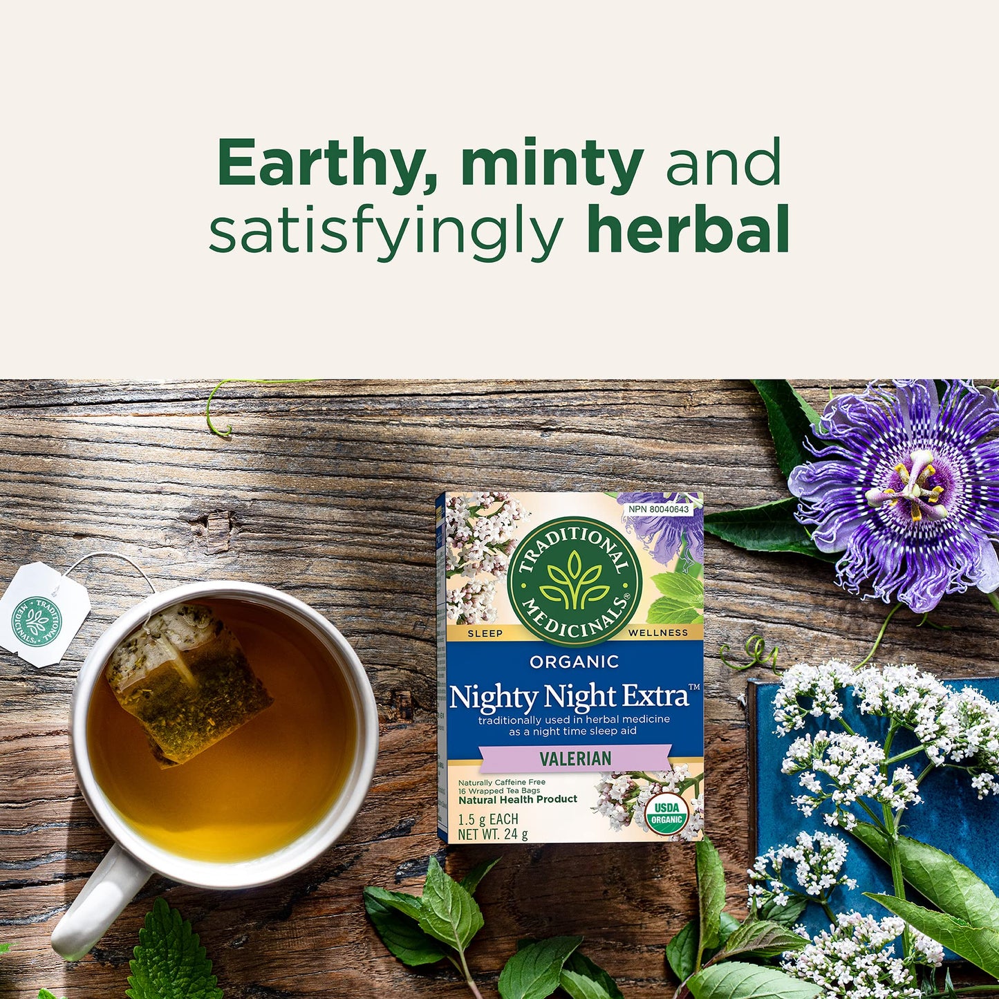 Traditional Medicinals Organic Nighty Night Extra Herbal Sleep Tea - 6 Pack (96 Tea Bags)