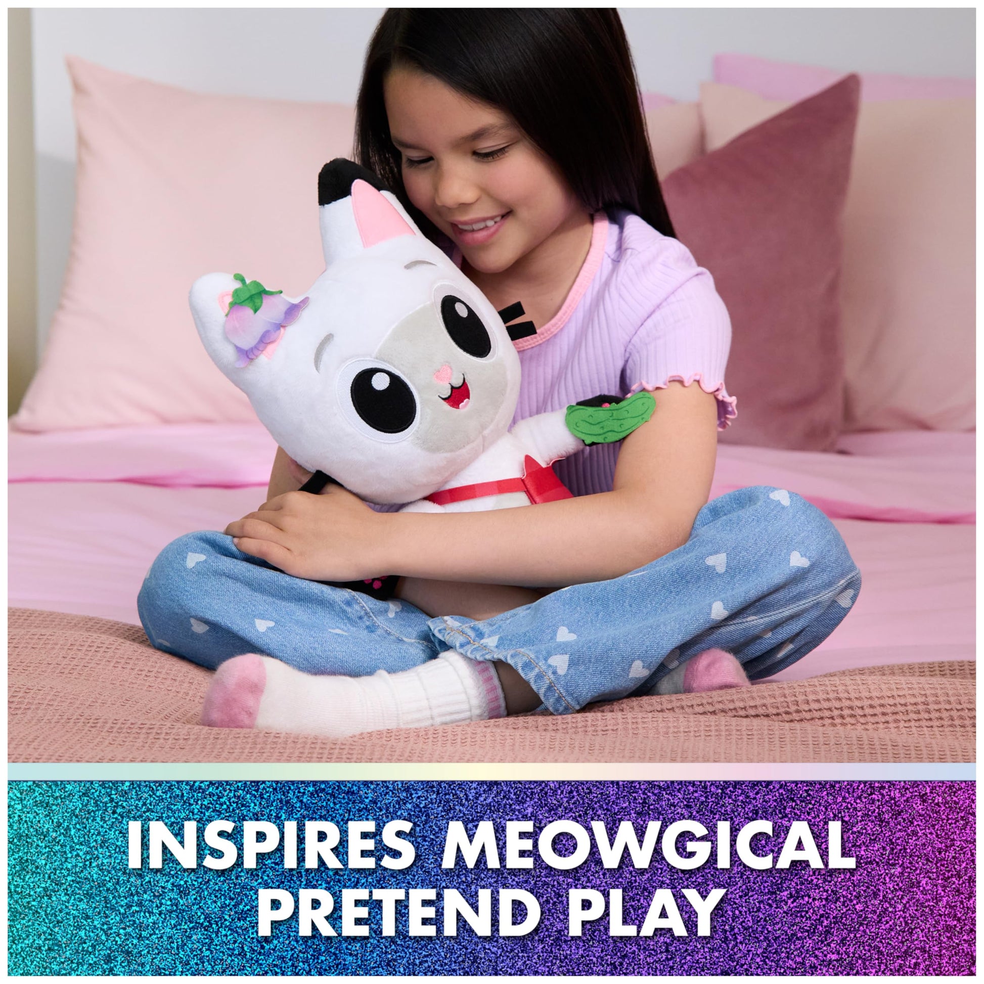 Gabby's Dollhouse: The Movie, Meow-Mazing Interactive Pandy Paws Plush Toy with 3 Accessories & Removable Bag, Kids Toys for Girls & Boys Ages 3 and Up 🍁 All In One Marketplace Canada DREAMWORKS GABBY'S DOLLHOUSE