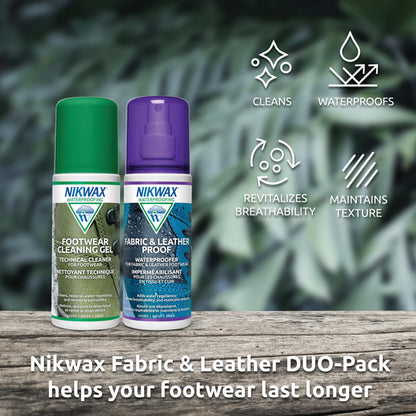 Nikwax Fabric & Leather Proof DUO-Pack (Spray), 125 ml