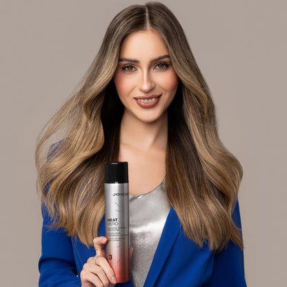 Joico Heat Hero Glossing Thermal Protector | For Most Hair Types | Protect Against Heat-Humidity | Heat Protection up to 450°F (232° C) | Reduce Split Ends | Boost Shine | No Paraben and Sulphate - Available at All In One Marketplace Canada