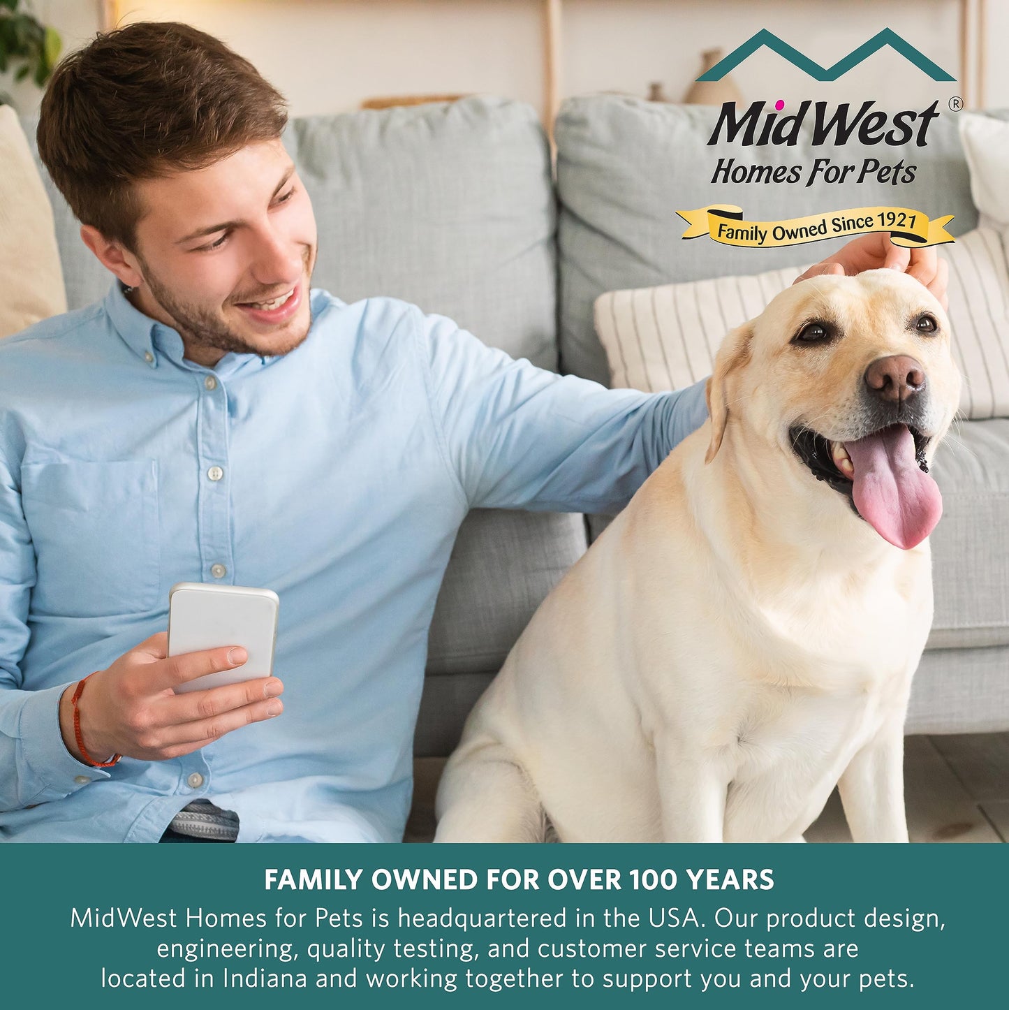MidWest Homes for Pets 36-Inch New World Crate for Medium-Large Breeds, 41-70 lbs, Single Door Folding Dog Crate, Leak-Proof Tray & Secure Latch, Portable, Durable & Easy to Assemble 🍁 All In One Marketplace Canada