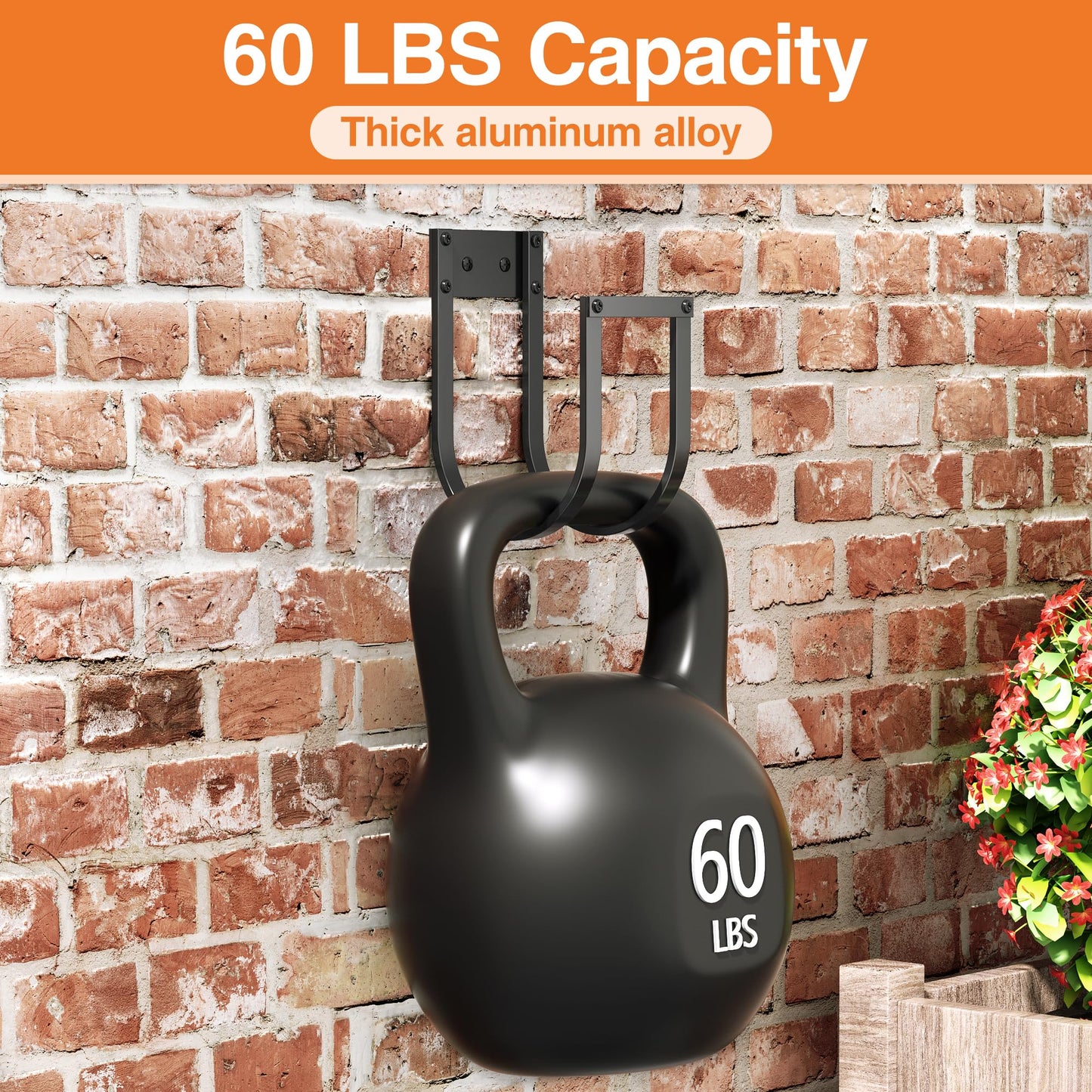 Garden Hose Holder Wall Mount - Heavy Duty Metal Water Hose Hanger for Outside, Durable Hose Hook for Garden, Garage, or Yard Storage - Available at All In One Marketplace Canada
