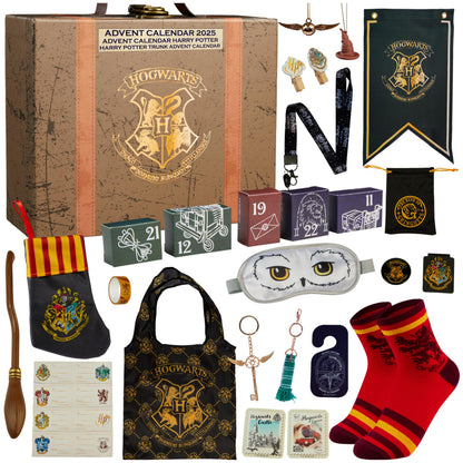 Harry Potter Advent Calendar 2025 Girls with Stationery Socks & Accessories 24 Days Magical Christmas Countdown Calendar Gifts for Kids Teens Women (Brown Case) 🍁 All In One Marketplace Canada