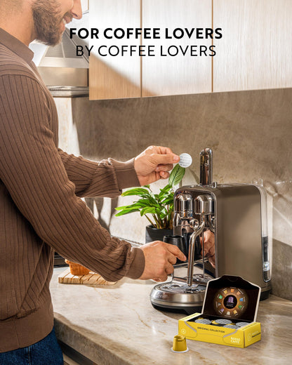 ROSSO CAFFÈ 120 Espresso Capsules for Nespresso Original Machines – Premium Flavored Coffee Pack with Vanilla, Crème Brûlée & Caramel