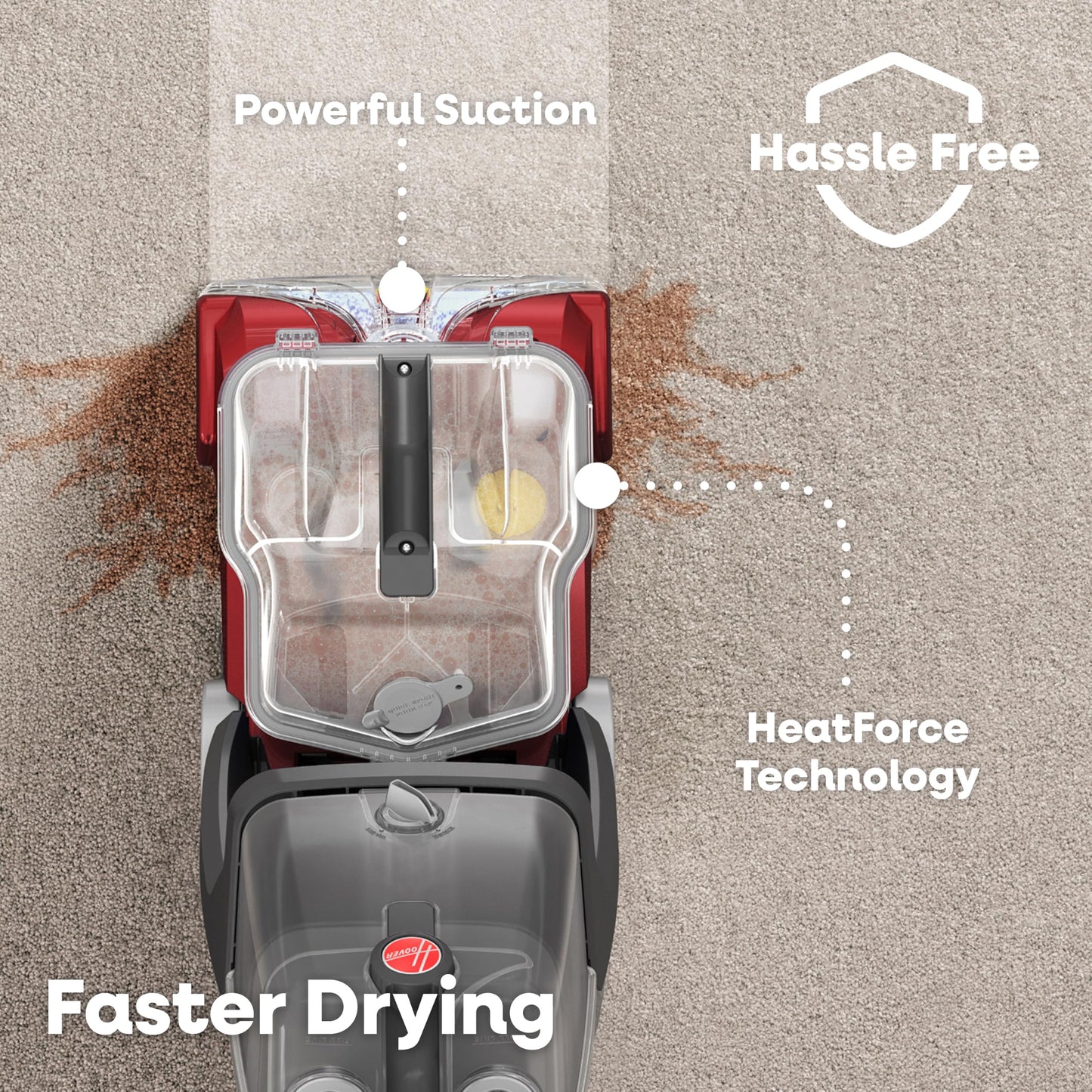 Hoover PowerScrub Deluxe Carpet Cleaner, Deep Cleaning Carpet & Upholstery Shampooer with Multi‑Purpose Tools, FH50150NC