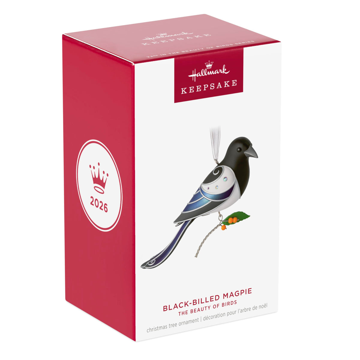 Hallmark Keepsake Christmas Ornament 2026, The Beauty of Birds Black-Billed Magpie, Gifts for Nature Lovers 🍁 All In One Marketplace Canada