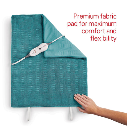 Sunbeam Premium XXL Size Heating Pad with Compact Storage | Electric Heating Pad for Back Pain & Larger Muscle Groups | 4 Heat Settings | 2 Hour Auto Shutoff | Moist Heat Option | 20 x 24 inch - Available at All In One Marketplace Canada