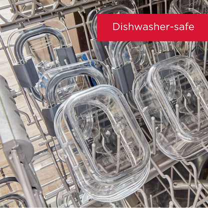 Rubbermaid Brilliance Food Storage Containers with Lids, 1.3-Cup, 5 Pack