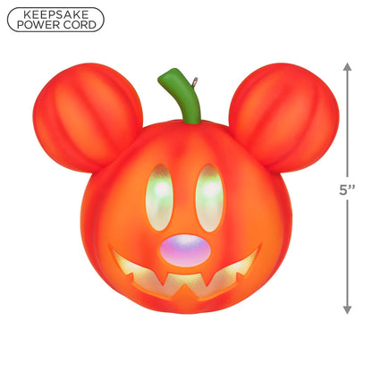 Ornement Hallmark Keepsake Halloween 2023, Mickey Mouse de Disney, citrouille mystérieuse de Mickey avec lumière, cadeaux pour les fans de Disney
