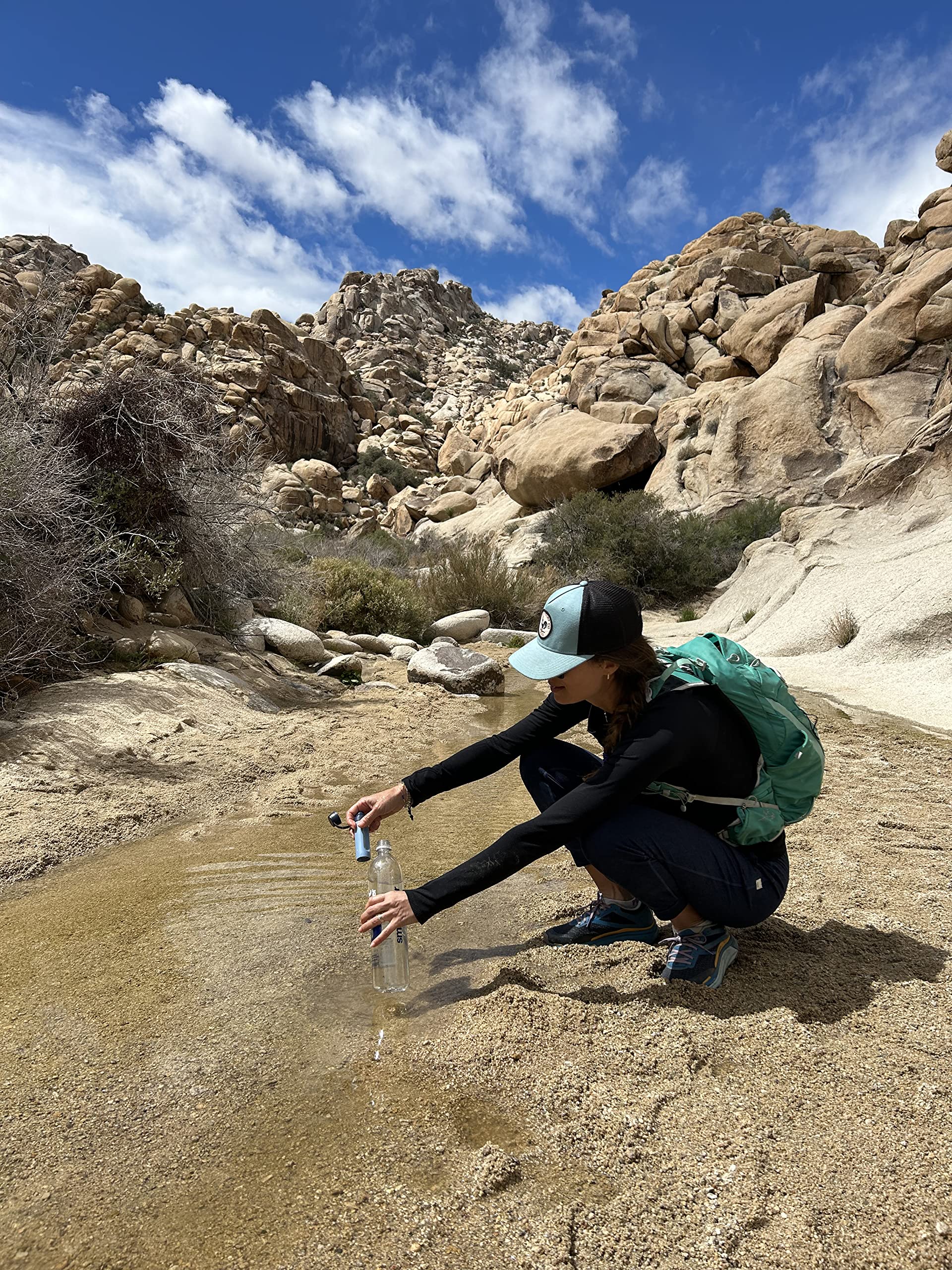 LifeStraw Peak Series – Solo Personal Water Filter for Hiking, Camping, Travel, Survival and Emergency preparedness. Removes Bacteria, parasites and microplastics, Mountain Blue 🍁 All In One Marketplace Canada LifeStraw