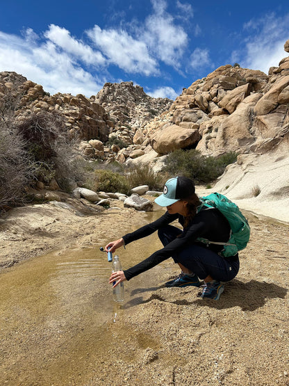 LifeStraw Peak Series – Solo Personal Water Filter for Hiking, Camping, Travel, Survival and Emergency preparedness. Removes Bacteria, parasites and microplastics, Mountain Blue 🍁 All In One Marketplace Canada LifeStraw