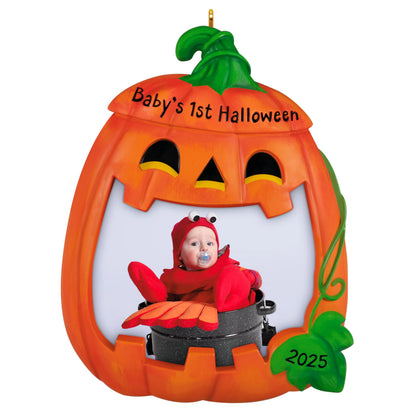 Ornement d'Halloween Hallmark Keepsake 2025, cadre photo pour le premier Halloween de bébé 2025, décorations d'Halloween
