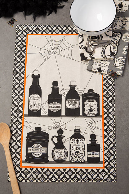 DII Decorative Oversized Cotton Halloween Holiday Dish Towels, 18" x 28", 3 Pack