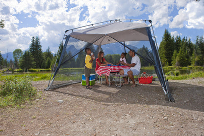 Coleman Screened Canopy Tent with Instant Setup, 11x11ft Portable Screen Shelter with 1-Minute Setup for Bug-Free Lounging, Great for Beach, Yard, Picnic, Park, Camping, & More