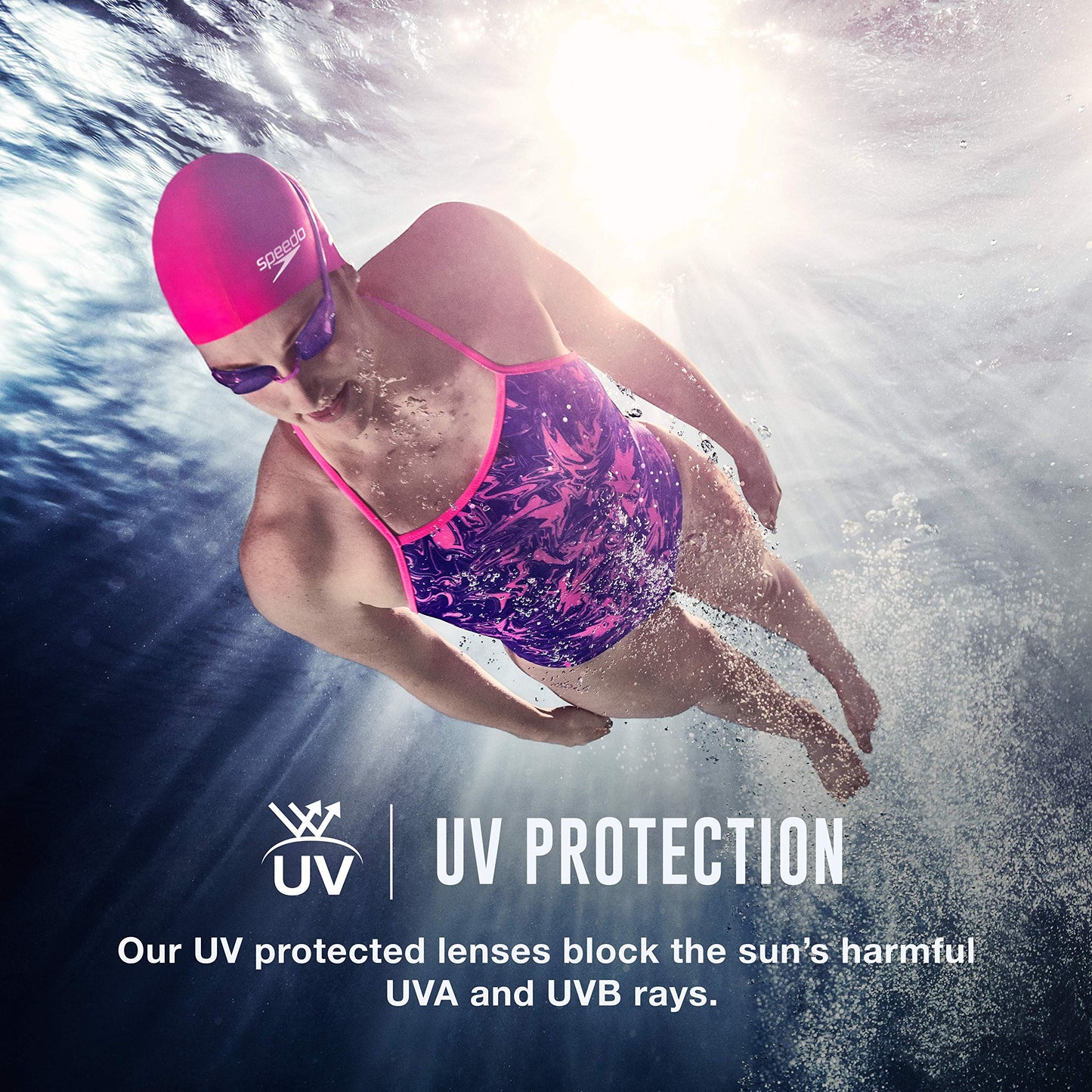 Speedo Women's Swim Goggles Mirrored Vanquisher 2.0 - Aqua, One Size 🍁 All In One Marketplace Canada