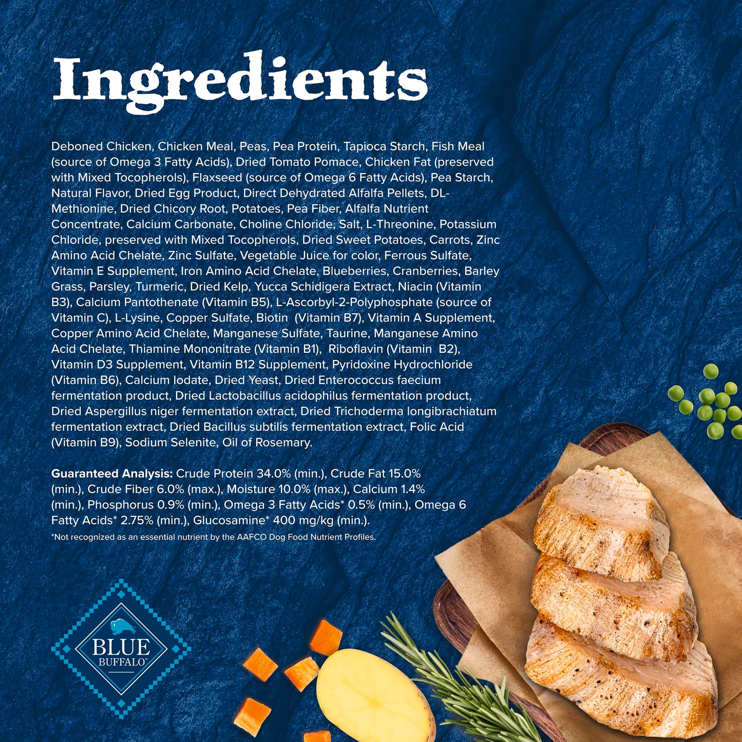 Blue Buffalo Wilderness with Chicken High-Protein Grain-Free Adult Dry Dog Food, 34g Protein, Supports Immunity with Antioxidant-Rich LifeSource Bits, Promotes Healthy Muscle Development, 24 lbs. 🍁 All In One Marketplace Canada