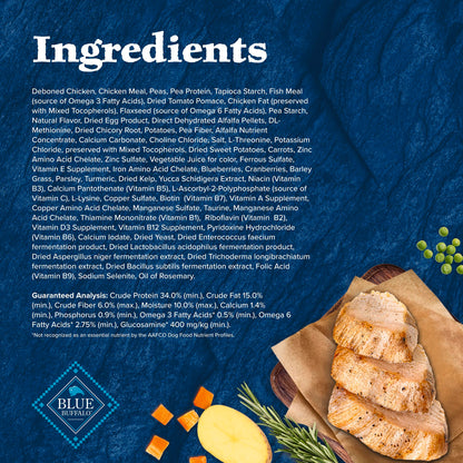 Blue Buffalo Wilderness with Chicken High-Protein Grain-Free Adult Dry Dog Food, 34g Protein, Supports Immunity with Antioxidant-Rich LifeSource Bits, Promotes Healthy Muscle Development, 24 lbs. 🍁 All In One Marketplace Canada