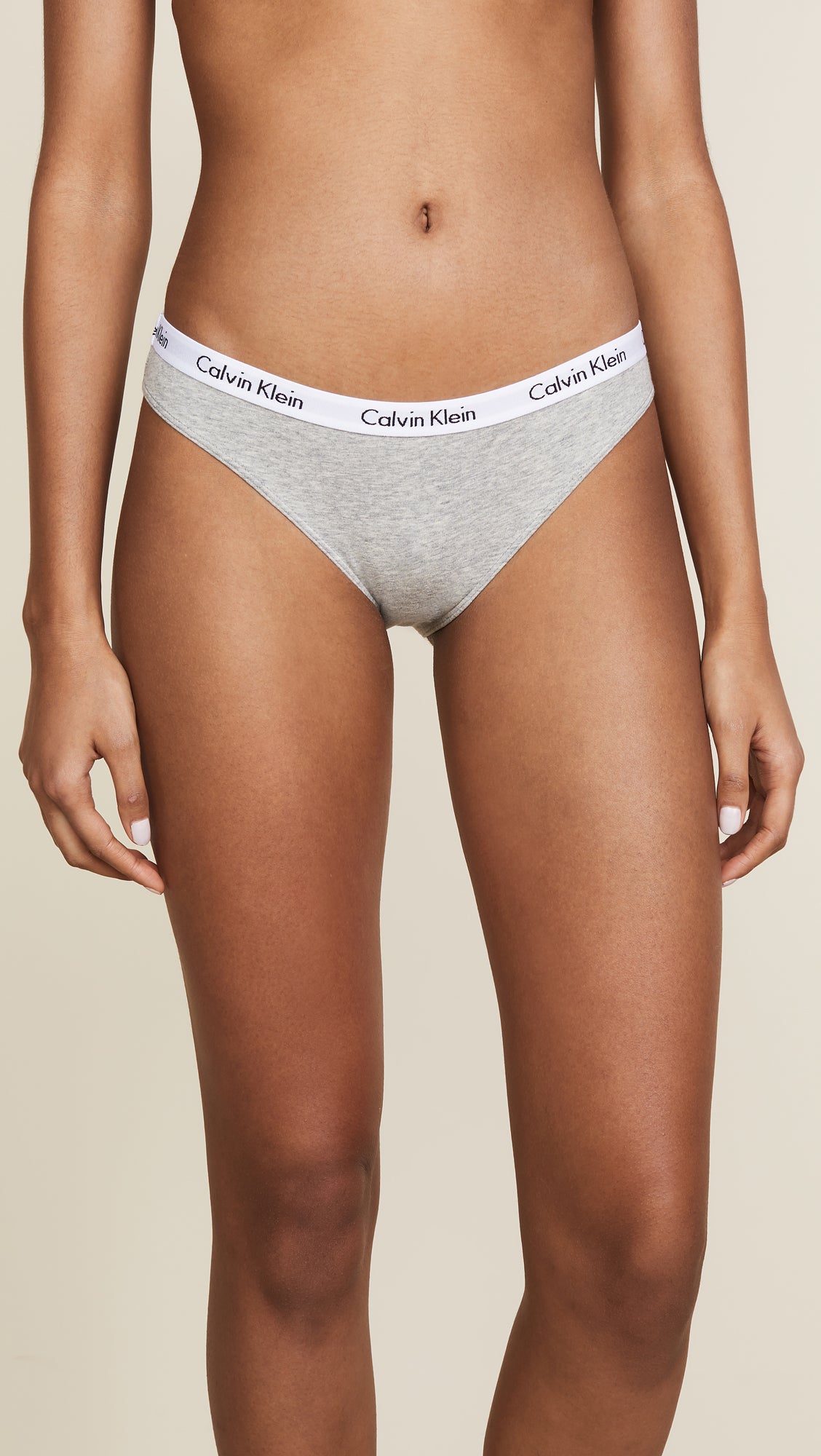 Calvin Klein Women's Carousel Bikini Panty, Black/White/Grey Heather, Small (Pack of 3) Calvin Klein