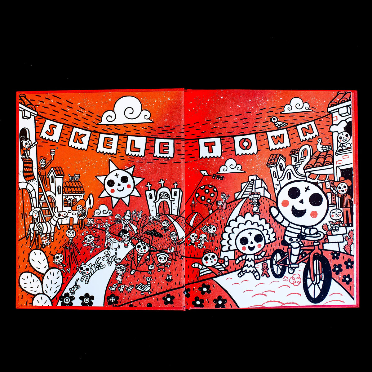 Skeletown : Oui. Non ! : Une drôle d'histoire d'amitié pour le Jour des Morts et Halloween – pour les enfants anglophones ou hispanophones de 4 à 8 ans