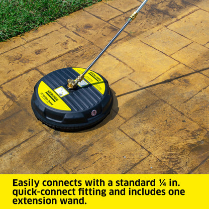 Karcher Universal 15" Pressure Washer Surface Cleaner Attachment, Power Washer Accessory - 1/4" Quick-Connect, 3200 PSI KÄRCHER