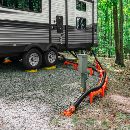 Camco RhinoFLEX 10ft RV Sewer Hose Extension Kit with Swivel Fitting, Extend Your Sewer Hose to Fit Your Needs, Frustration Free-Packaging