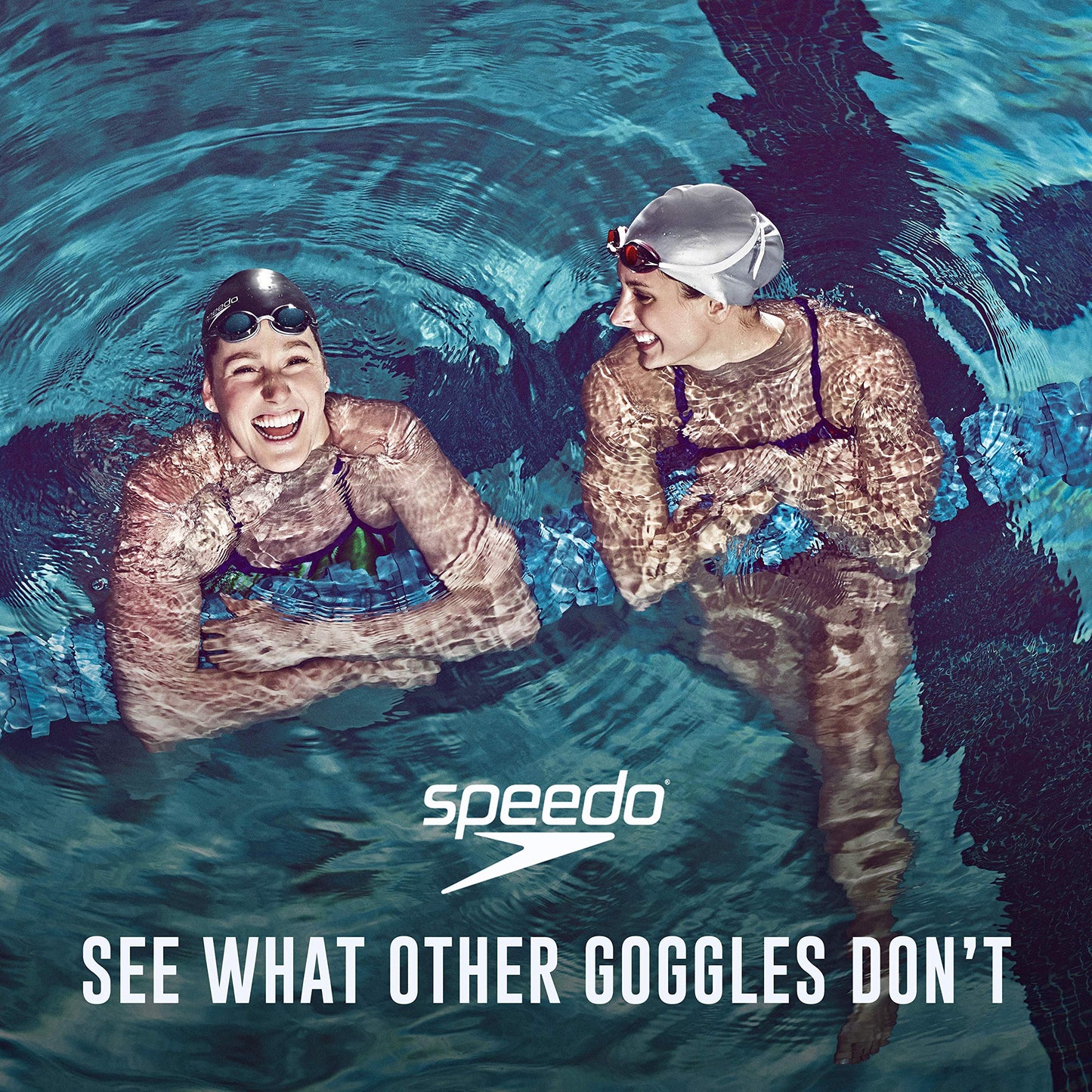 Speedo Women's Swim Goggles Mirrored Vanquisher 2.0 - Aqua, One Size 🍁 All In One Marketplace Canada