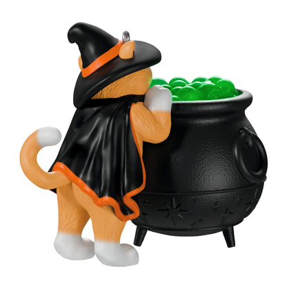 Ornement Hallmark Keepsake Halloween 2026, Édition spéciale Mischievous Kittens Orange Cat Energy, Décorations d'Halloween
