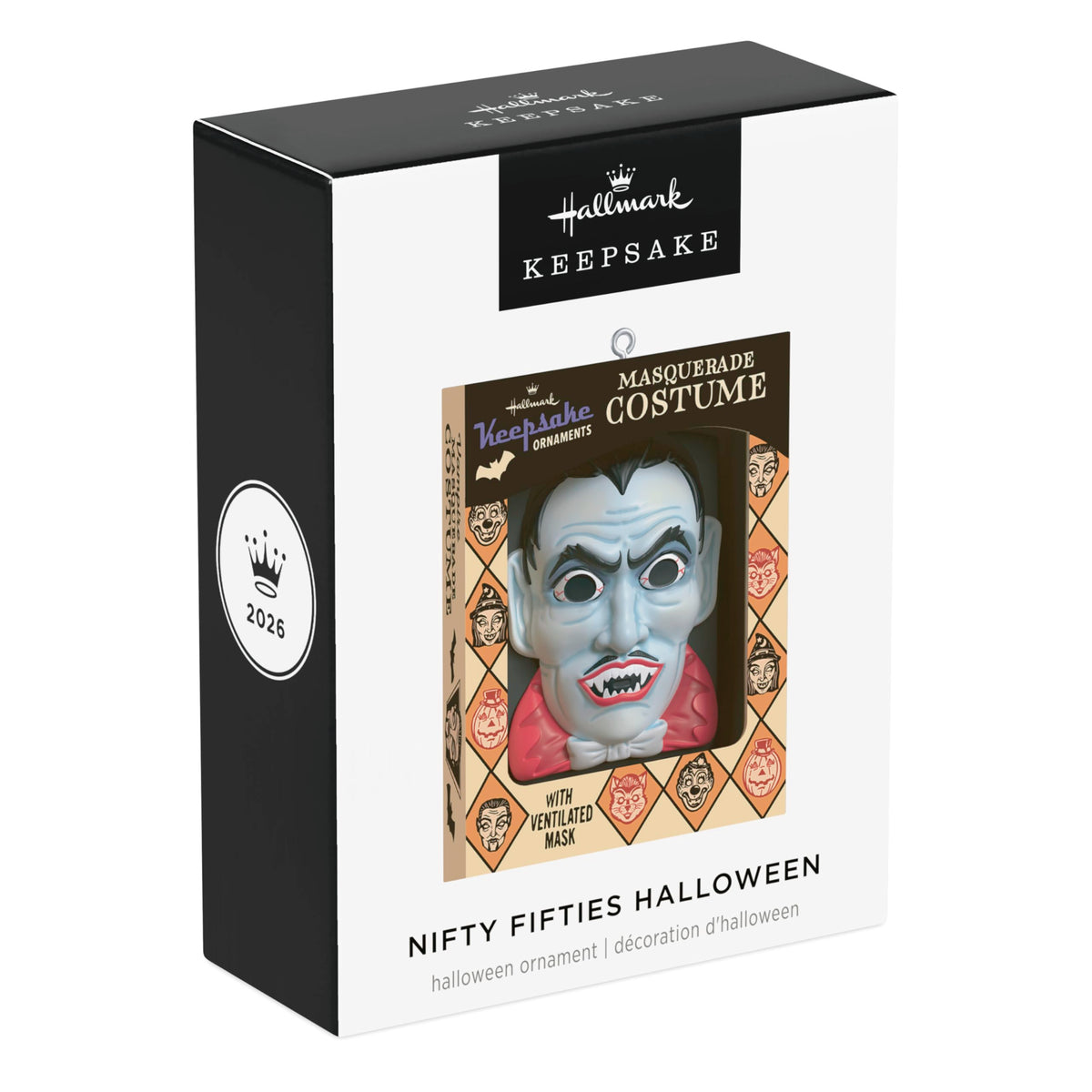 Hallmark Keepsake Halloween Ornament 2026, Nifty Fifties Masquerade Costume, Halloween Decorations
