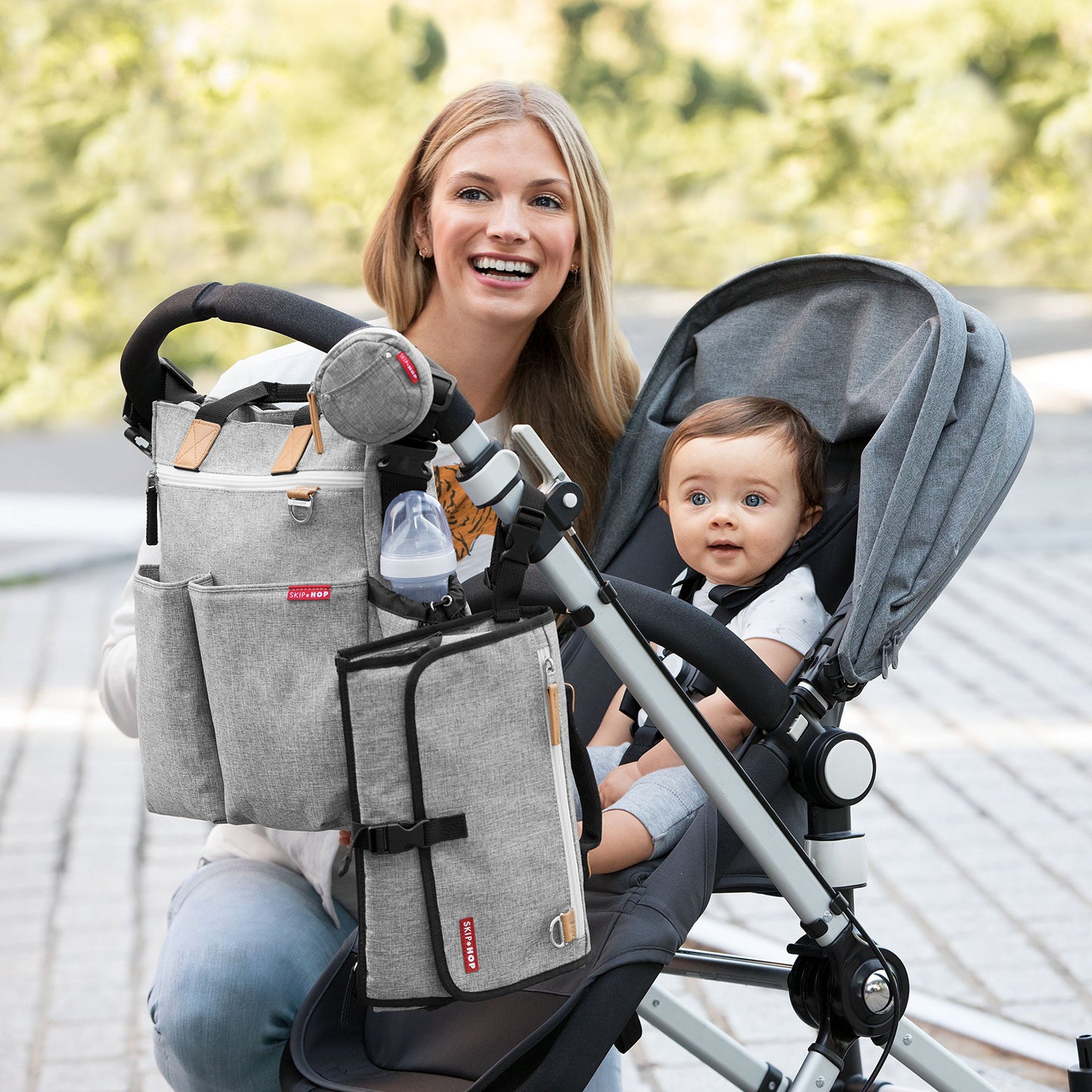 Skip Hop Portable Baby Changing Pad, Pronto, Grey Melange 🍁 All In One Marketplace Canada