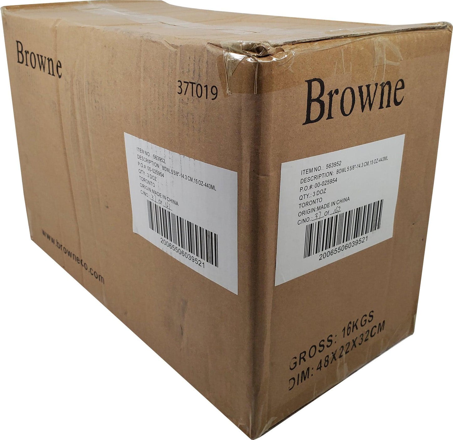 Browne - Cereal Bowl Dia 14.3cm/5.5", 443ml/15oz - 563952