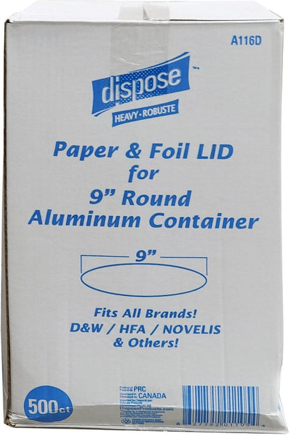 Rhino - Lids for 9" Aluminium Containers - Heavy