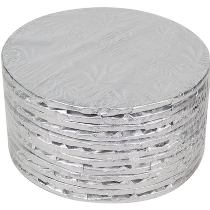 Decora - Plateau à gâteau - Rond - Argent - 6x1/4