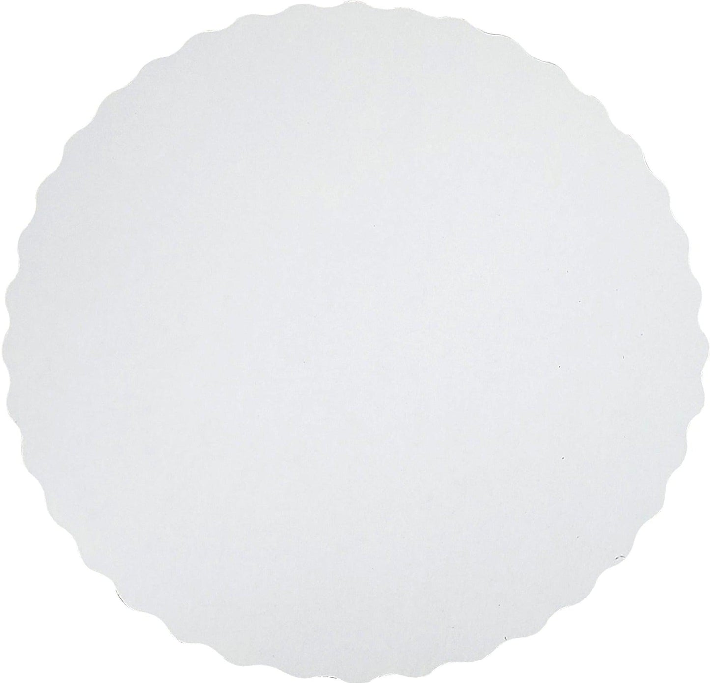 Enjay - Scallop Sheets - 12" - Round - Silver - 0.45 thick