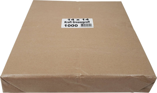 Feuille anti-graisse - 14"x14" - Kraft