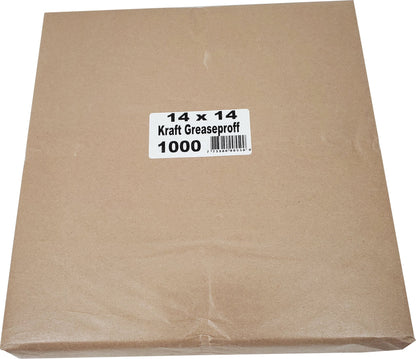 Feuille anti-graisse - 14"x14" - Kraft
