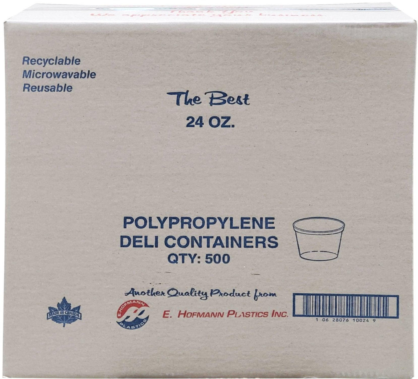 Hoffmann - Contenant pour charcuterie - Transparent - 24 oz - HT24-99A