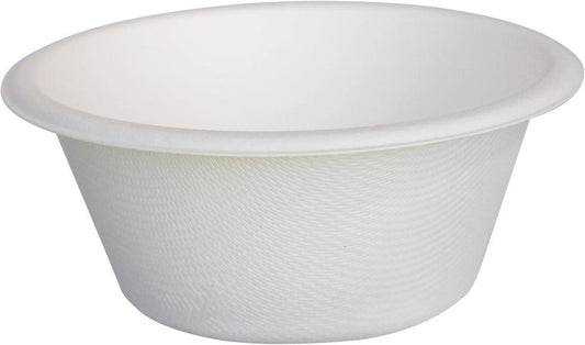 Eco-Craze - Bol rond en bagasse de 8 oz - Emballage de vente au détail