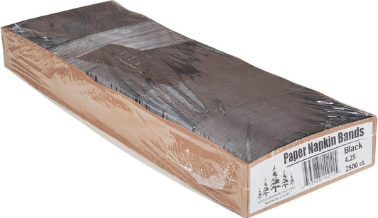 Napkin Bands - 4.25"x1.5" - Black