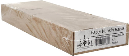 Napkin Bands - 4.25"x1.5" - Kraft