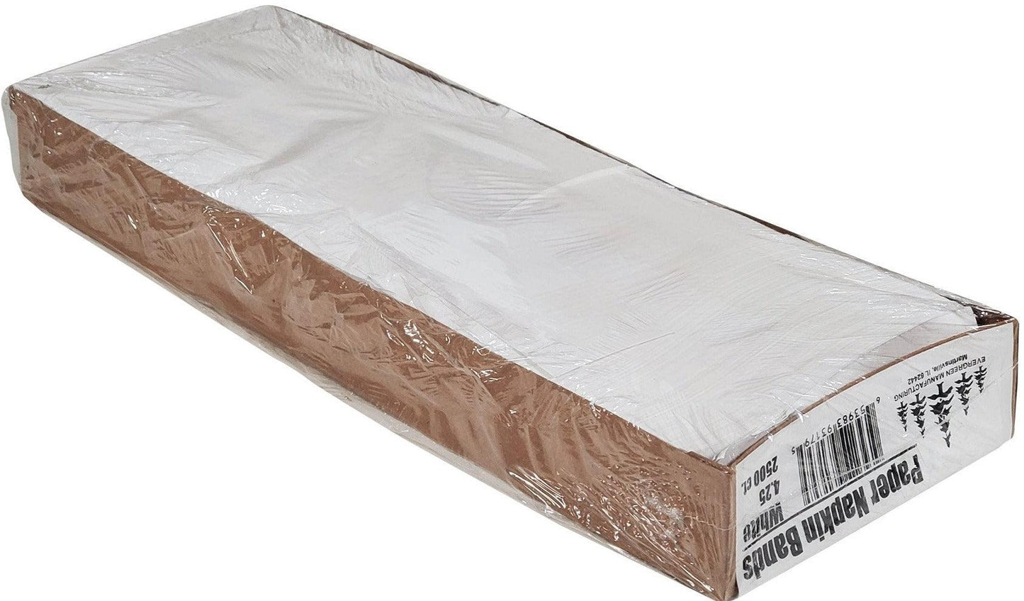 Napkin Bands - 4.25"x1.5" - White