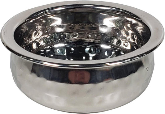Serving Handi SS Hammered 300Ml D/W No.0, 12cm