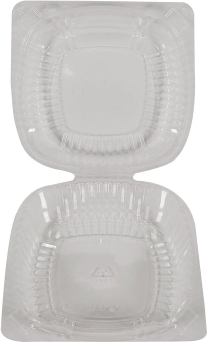 Pactiv - 6" Hinged Plastic Container - Clear - 5 3/4x6x3 - YC18-1160