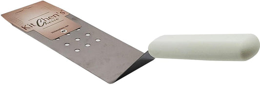Perforated Turner SS with Plastic Handle 8"x3"